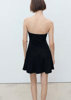 Robe Bustier À Plis Plats