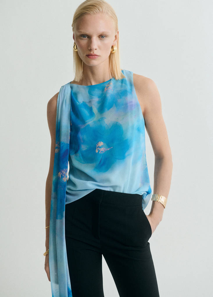Blouse Imprimé Floral À Ns_x0001_Ud