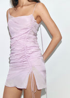 Robe Froncée Finition Satinée