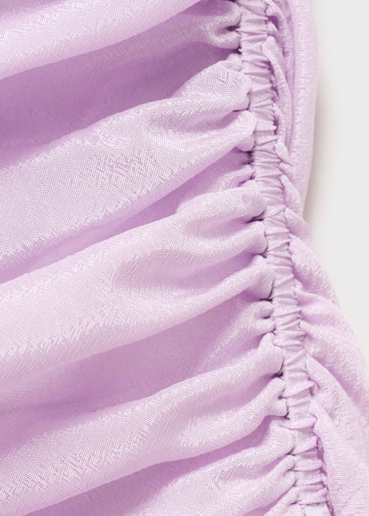 Robe Froncée Finition Satinée