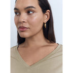 Camiseta de Algodón con Cuello en V