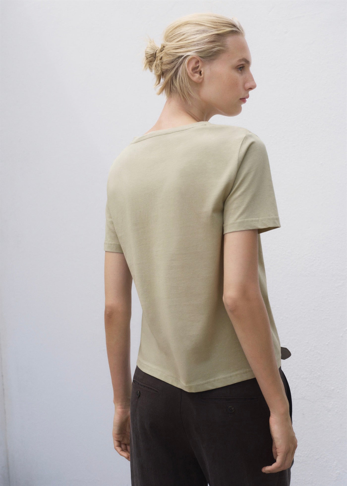 T-Shirt Coton Col En V