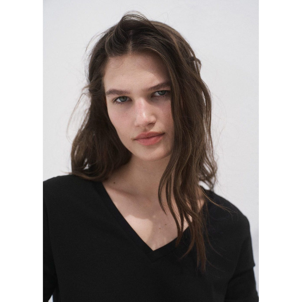 T-Shirt Coton Col En V