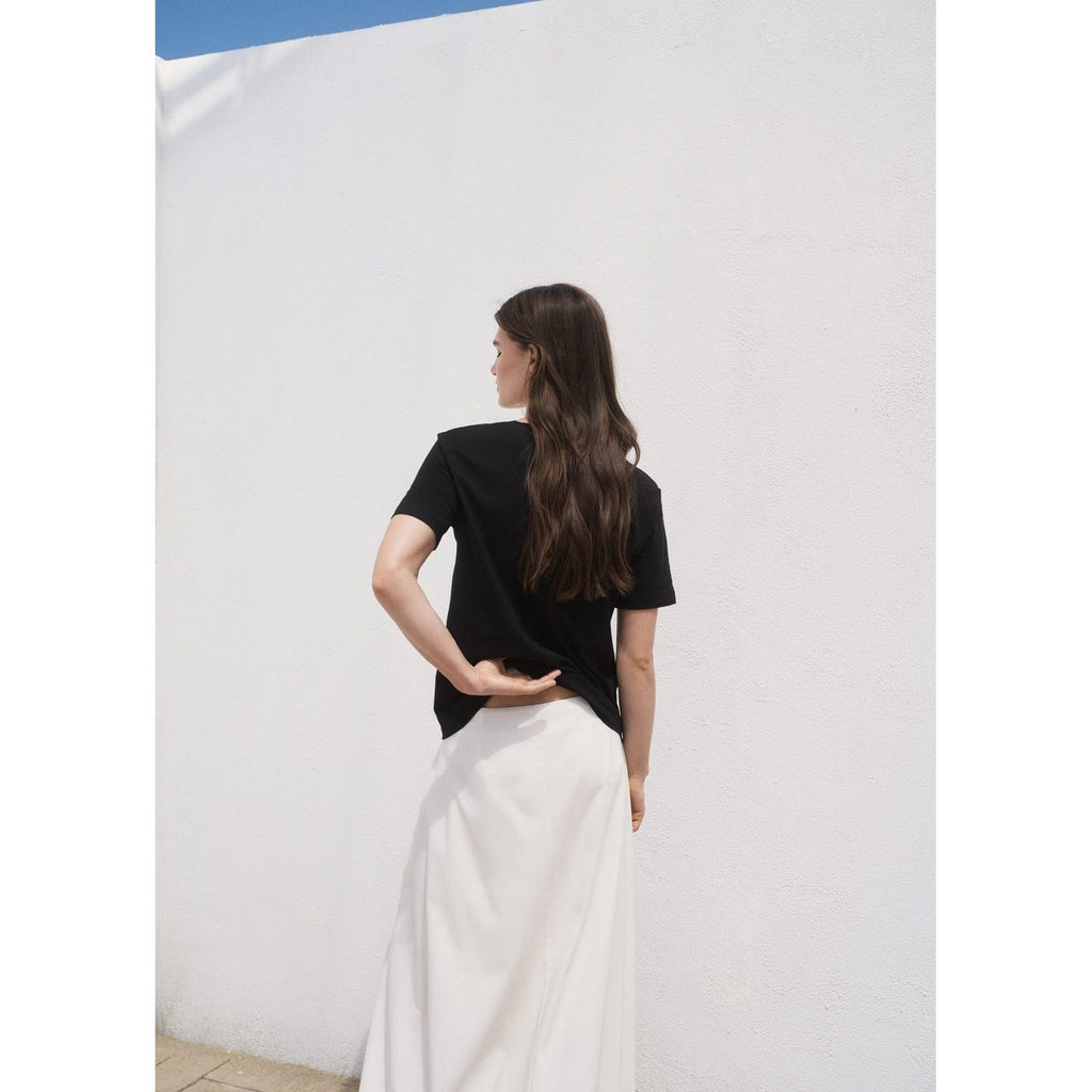 T-Shirt Coton Col En V