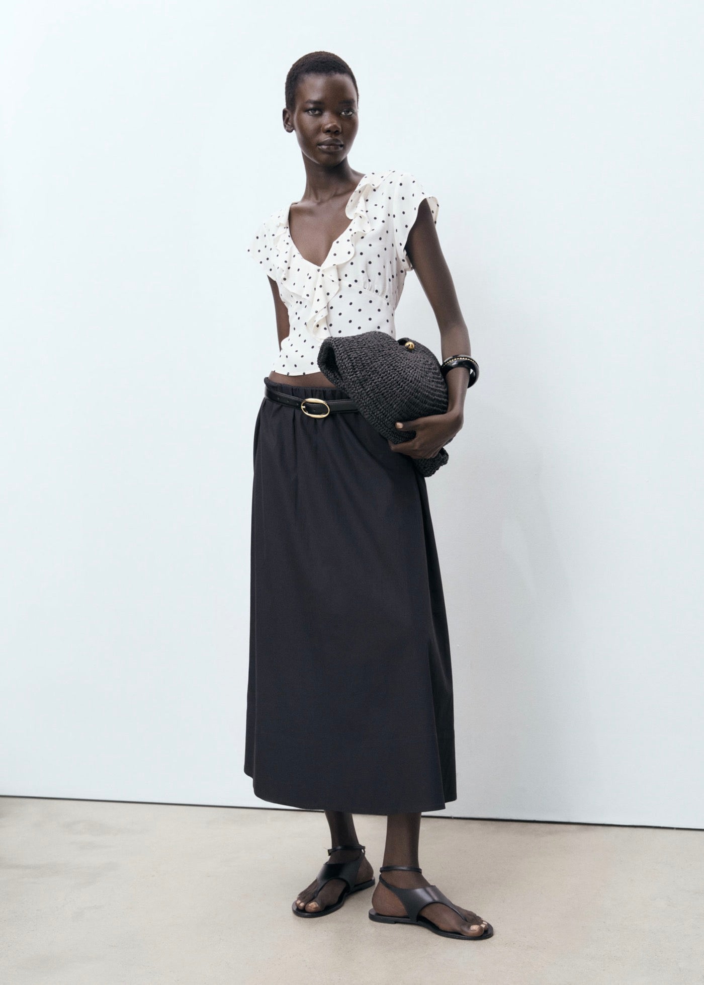 Blouse Pois Volant