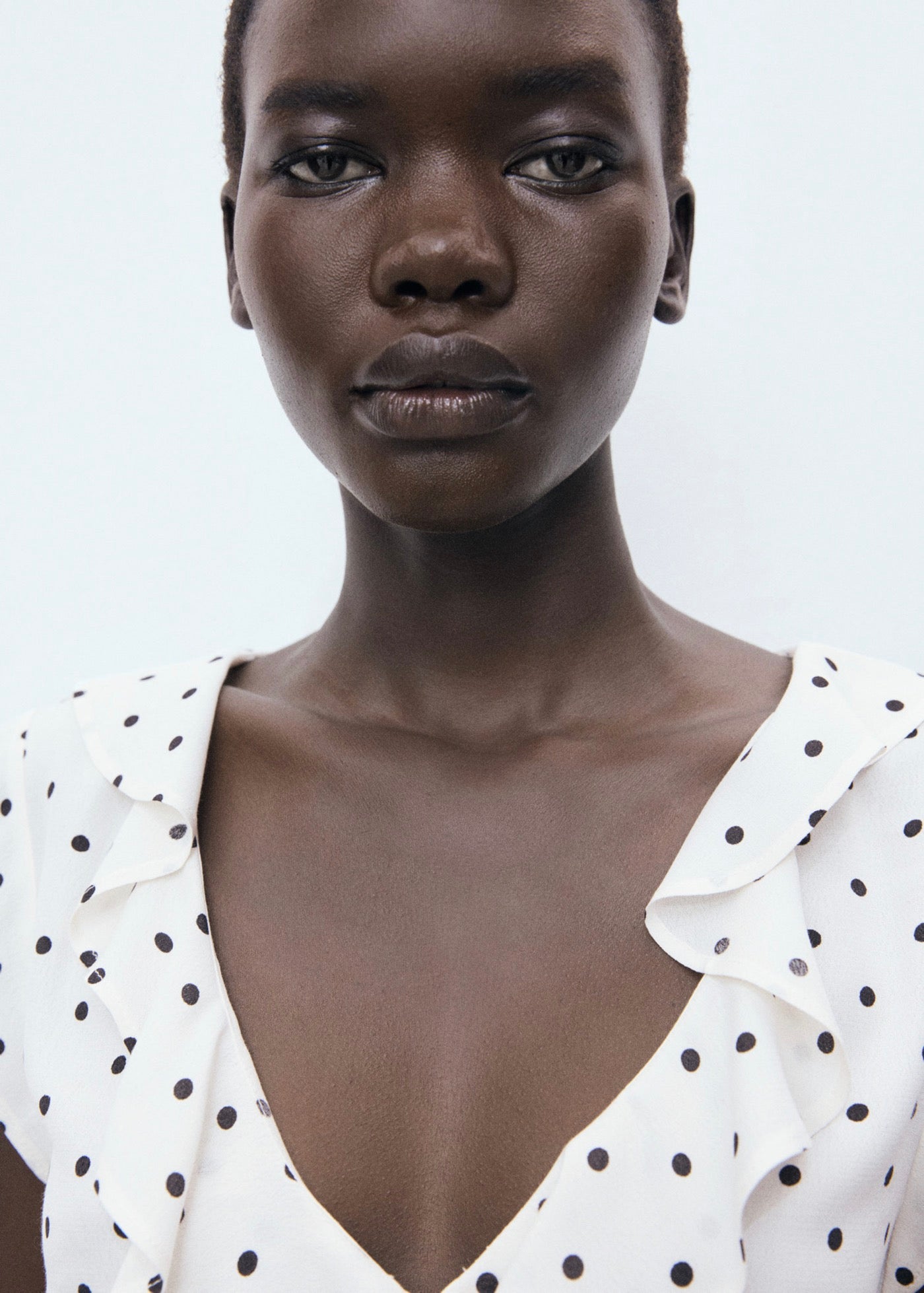 Blouse Pois Volant