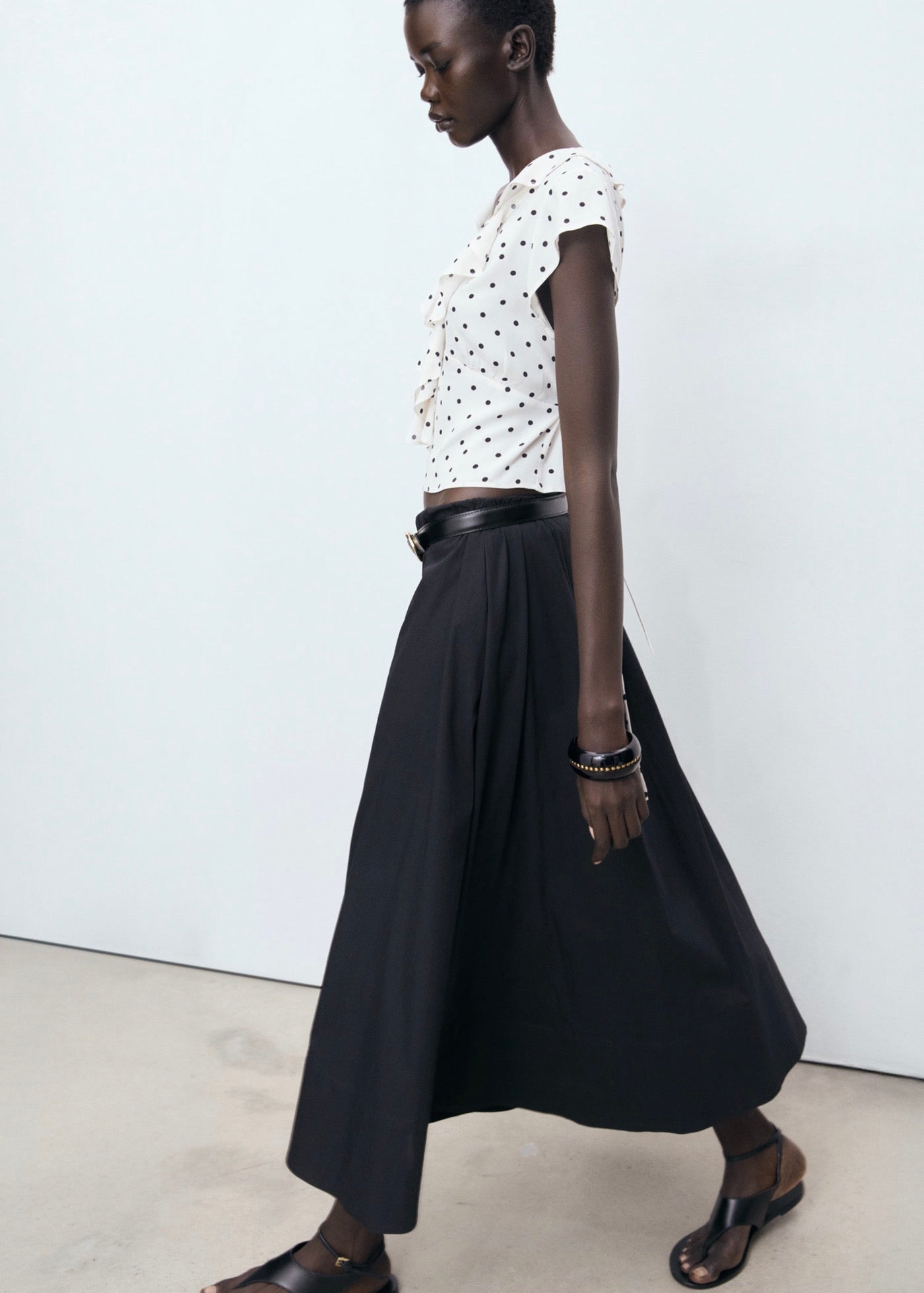 Blouse Pois Volant