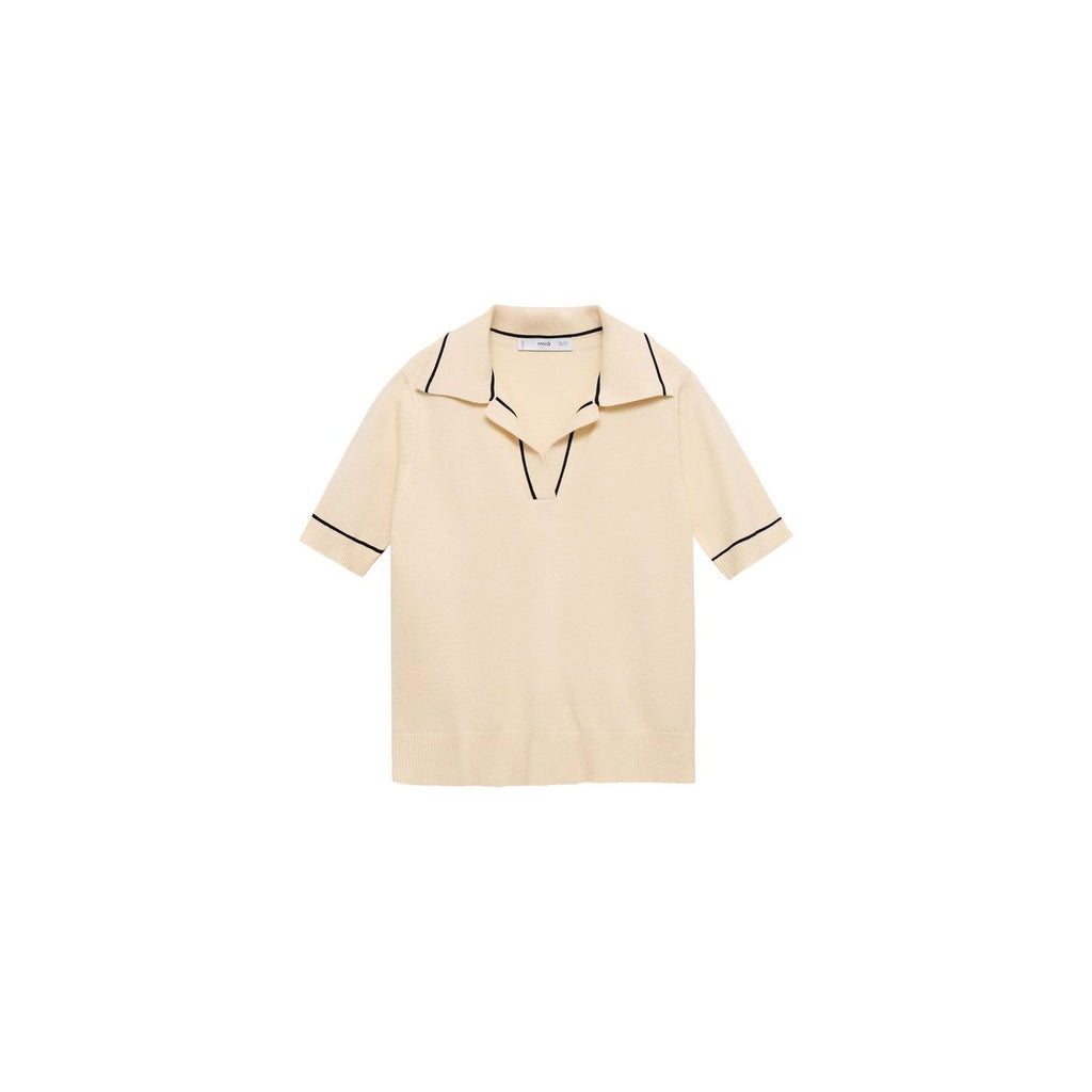 Jersey Cuello Polo Con Ribetes A Contraste