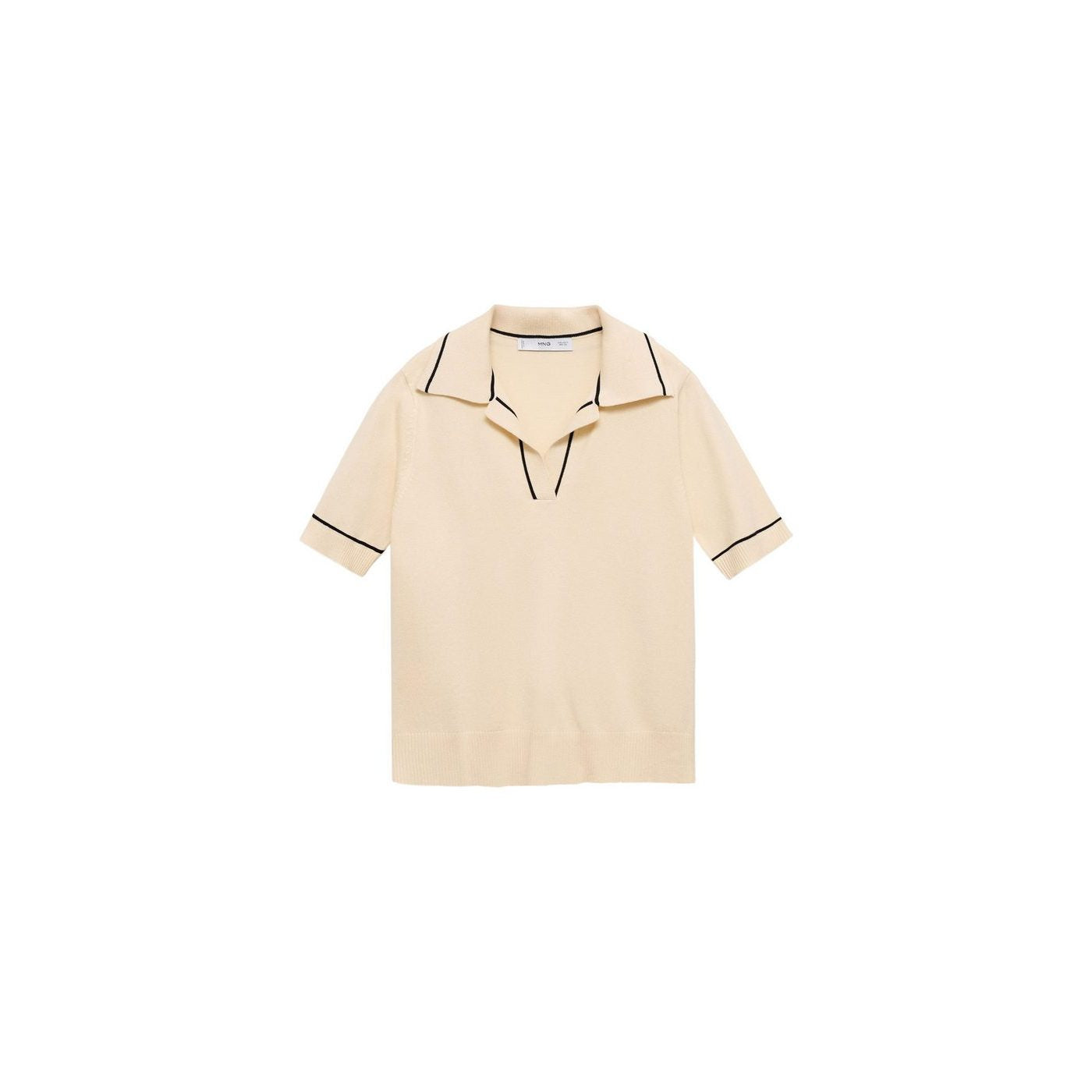 Jersey Cuello Polo Con Ribetes A Contraste