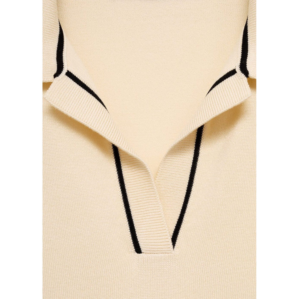 Jersey Cuello Polo Con Ribetes A Contraste
