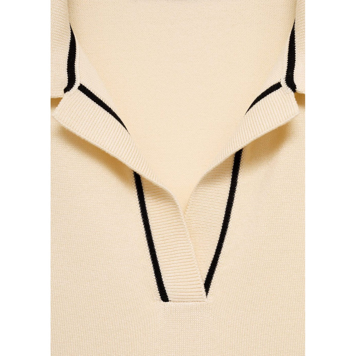Jersey Cuello Polo Con Ribetes A Contraste