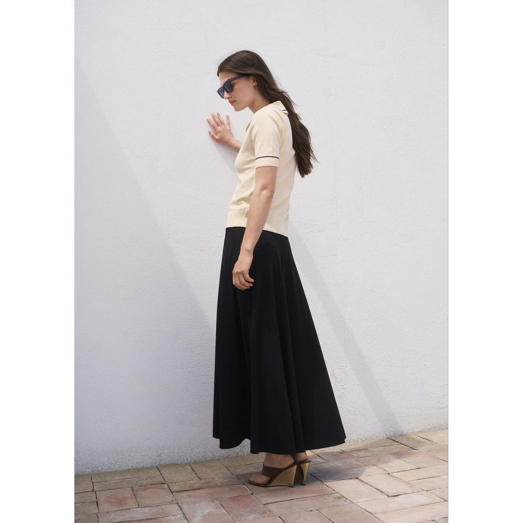 Jersey Cuello Polo Con Ribetes A Contraste