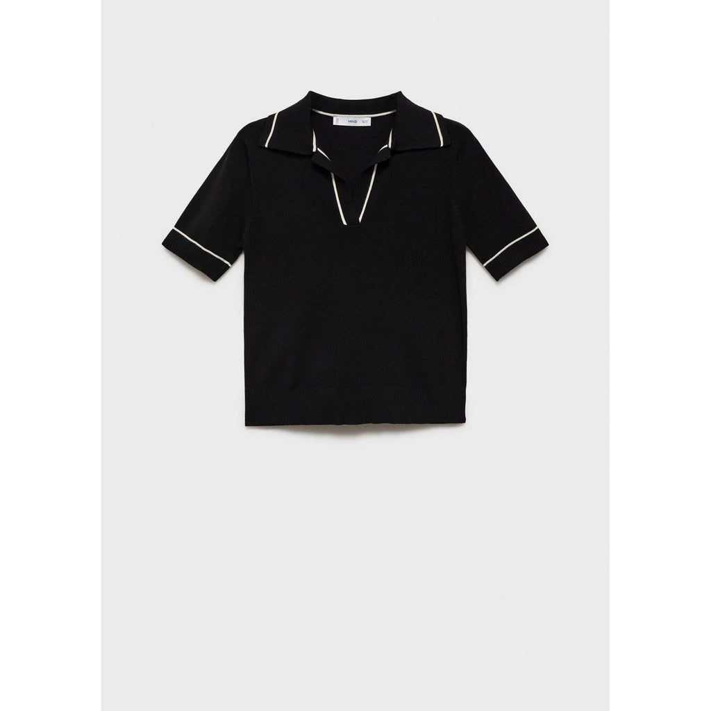 Pull Col Polo Avec Liserés Contrastants