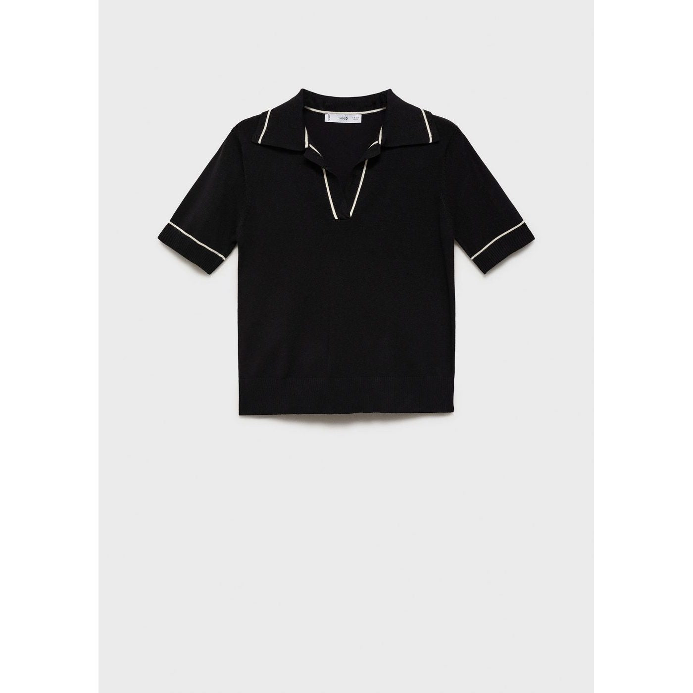 Pull Col Polo Avec Liserés Contrastants