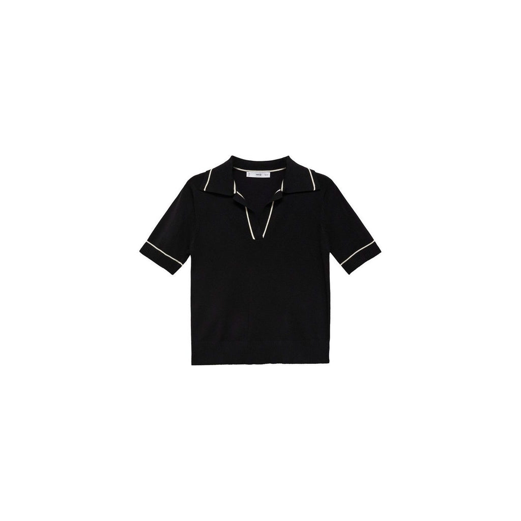 Pull Col Polo Avec Liserés Contrastants