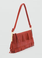 Sac Porté Épaule Cuir À Franges