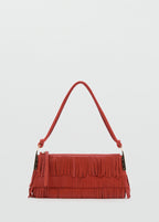 Sac Porté Épaule Cuir À Franges