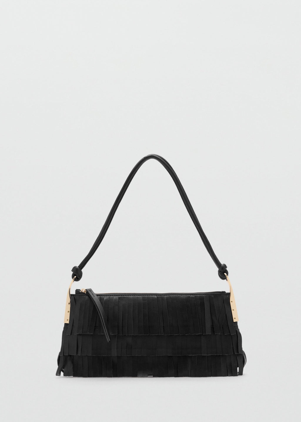 Sac Porté Épaule Cuir À Franges