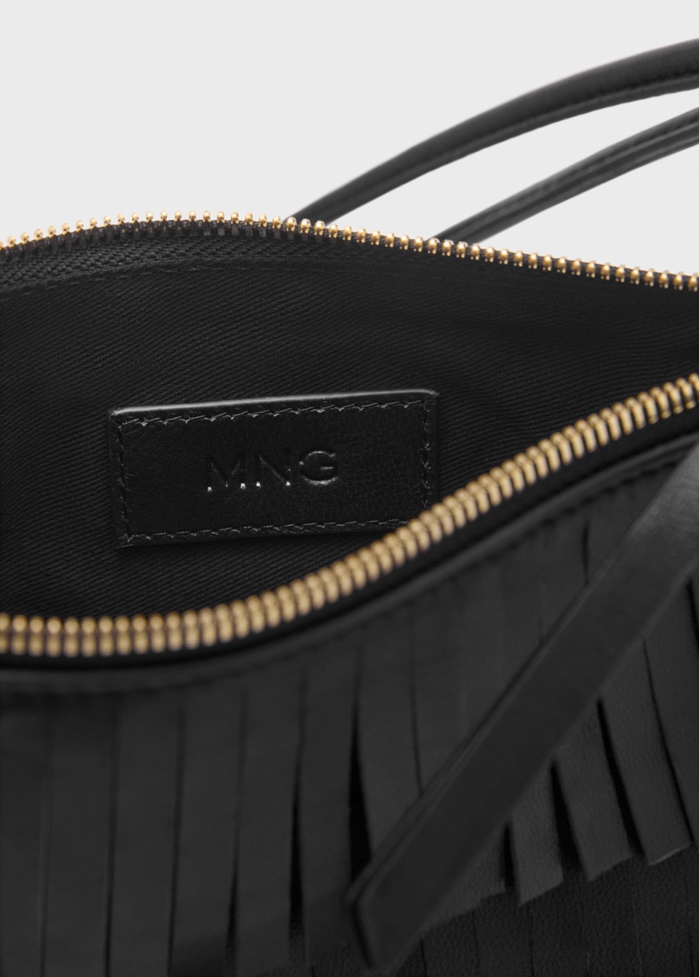 Sac Porté Épaule Cuir À Franges