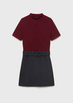 Robe Combinée Ceinture
