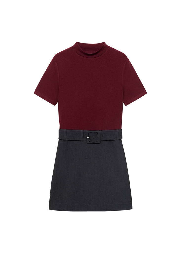 Robe Combinée Ceinture