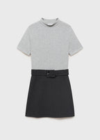 Robe Combinée Ceinture