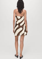 Robe Satinée Imprimée