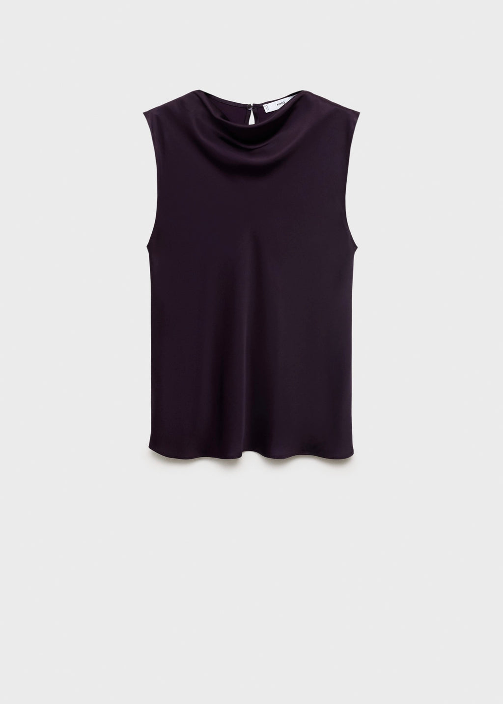 Blouse Satin Col Bénitier