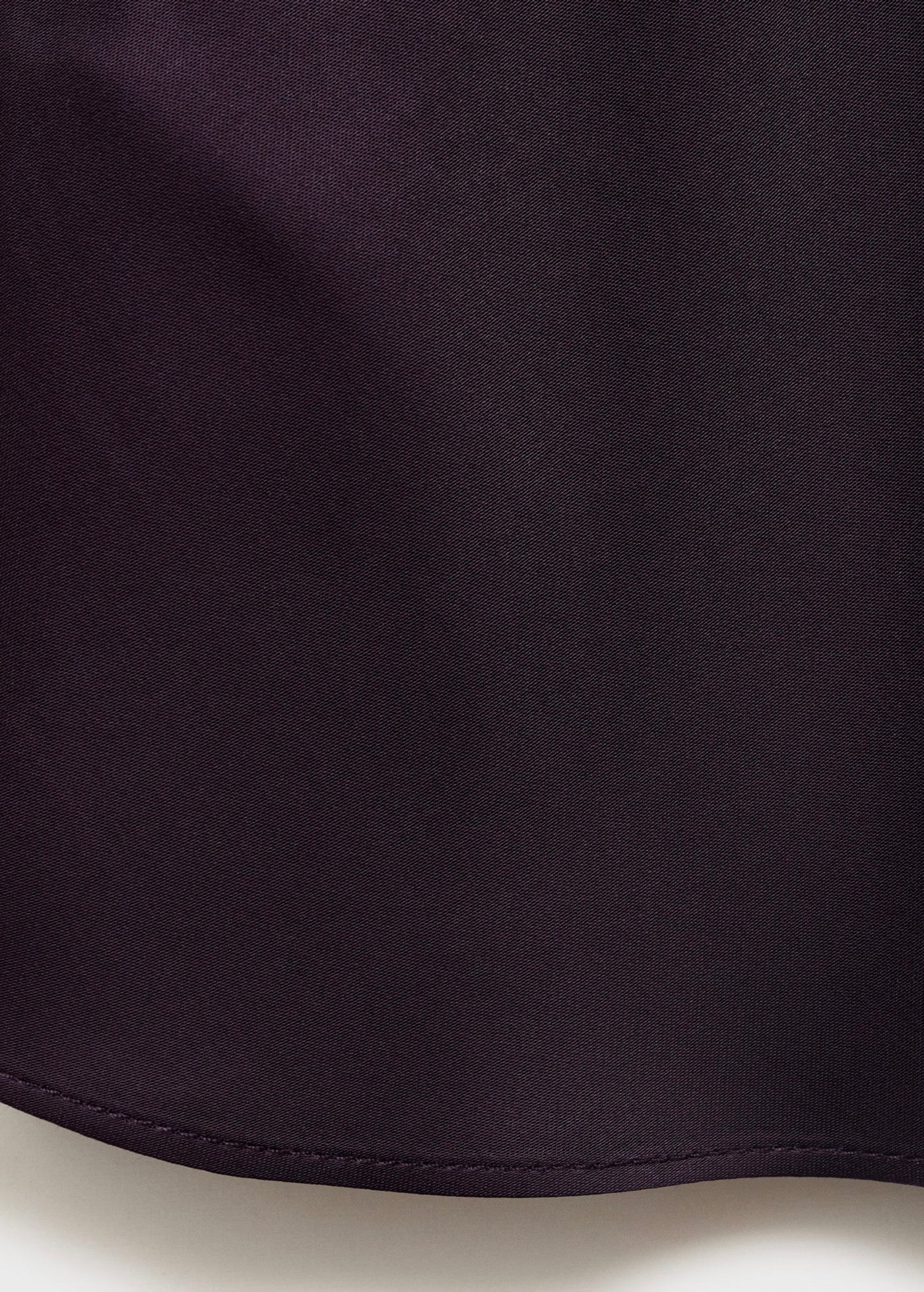 Blouse Satin Col Bénitier