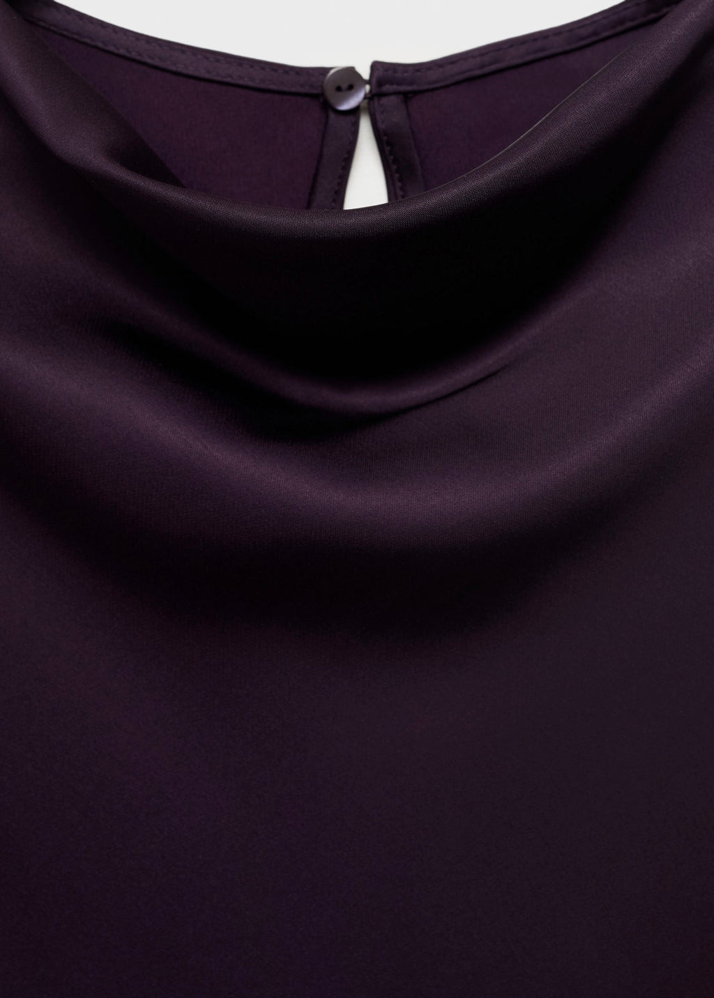 Blouse Satin Col Bénitier