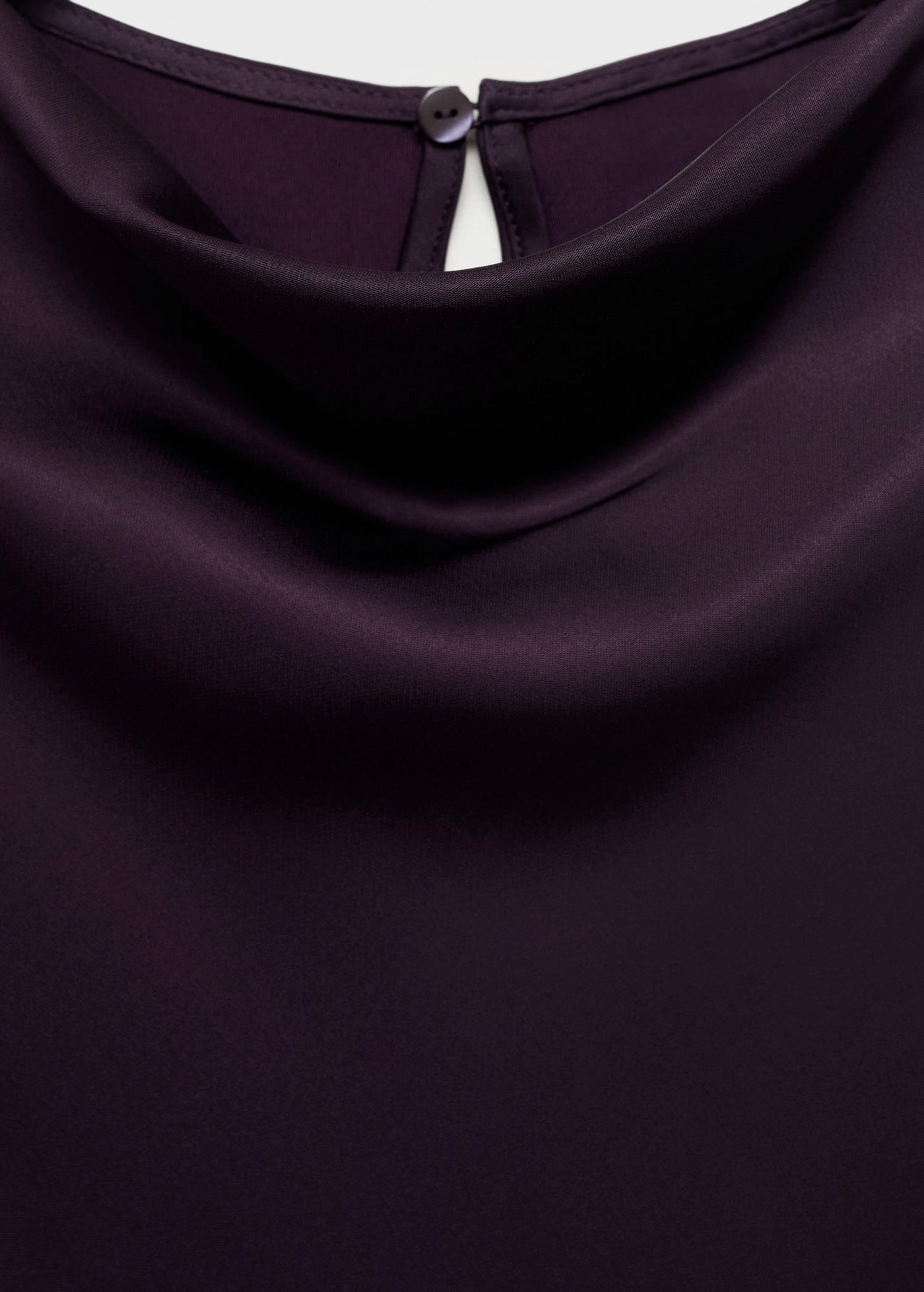 Blouse Satin Col Bénitier