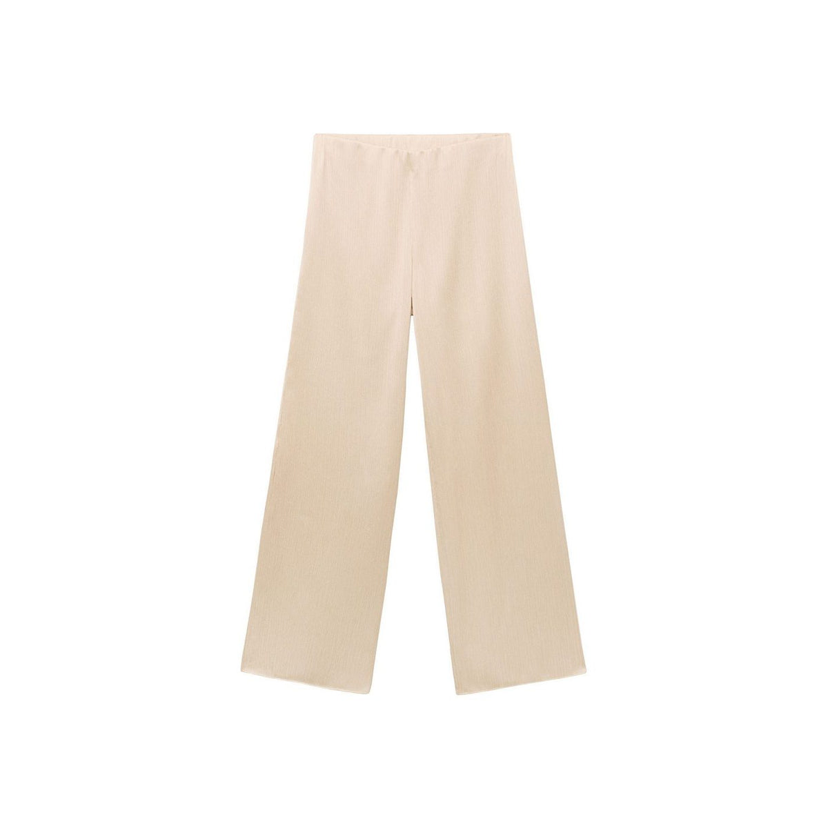 Pantalon Plissé Taille Élastique