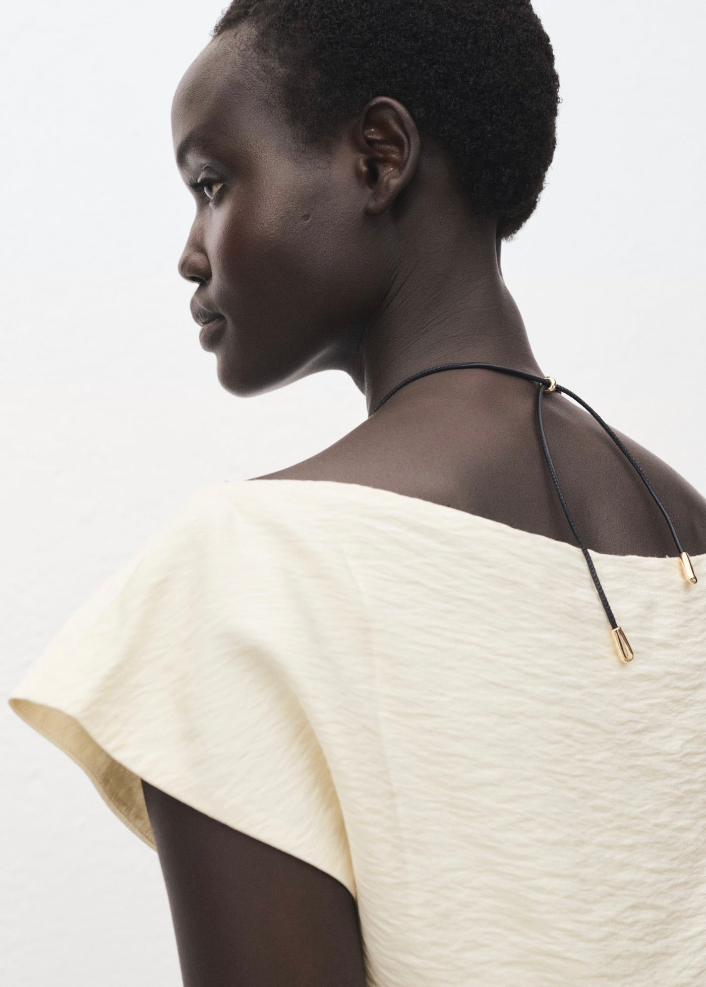 Blouse Modal Col Asymétrique