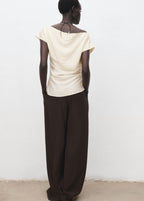 Blouse Modal Col Asymétrique