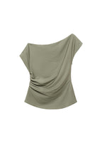 Blouse Modal Col Asymétrique