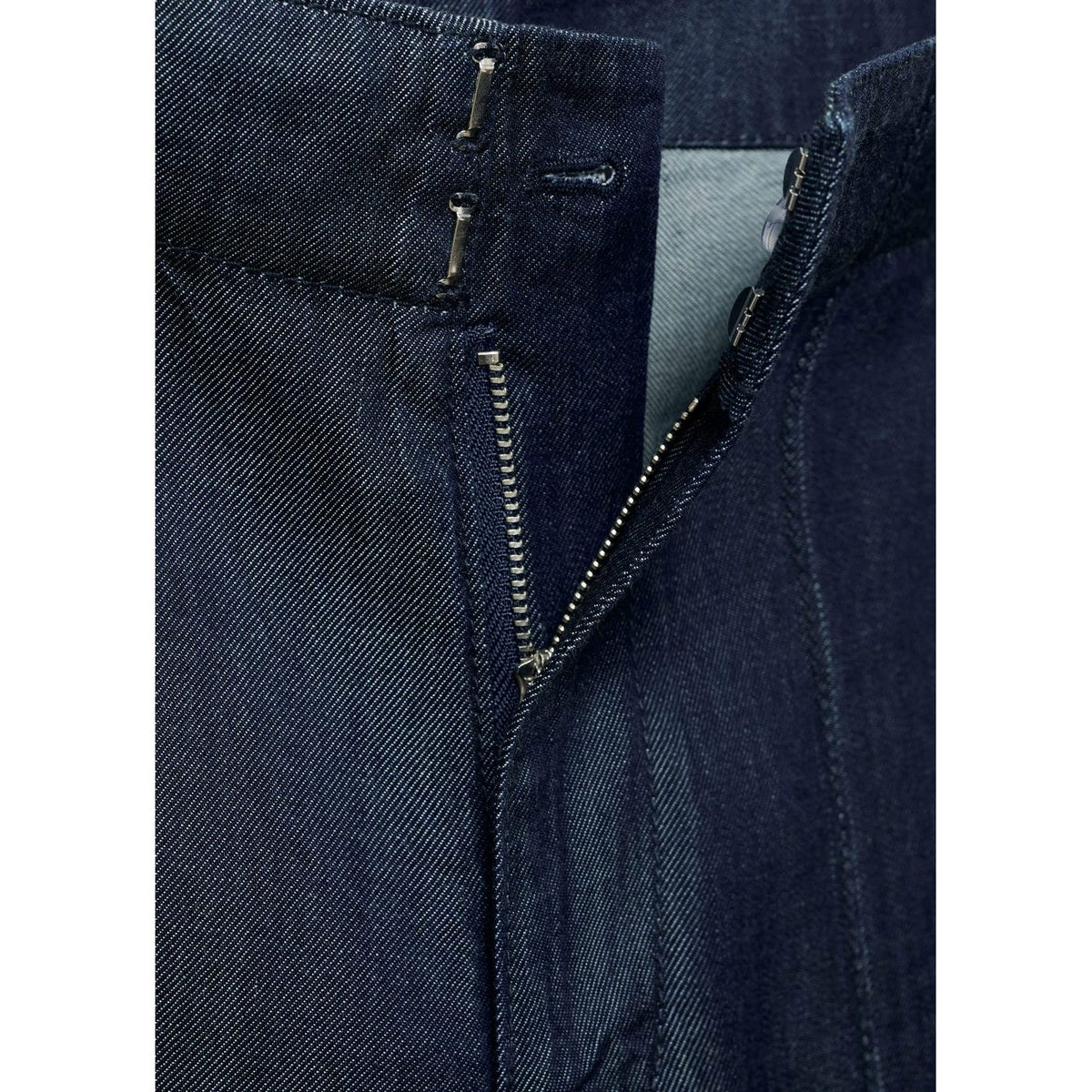 Pantalon Denim Large Coutures