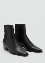 Bottines Cuir À Talon