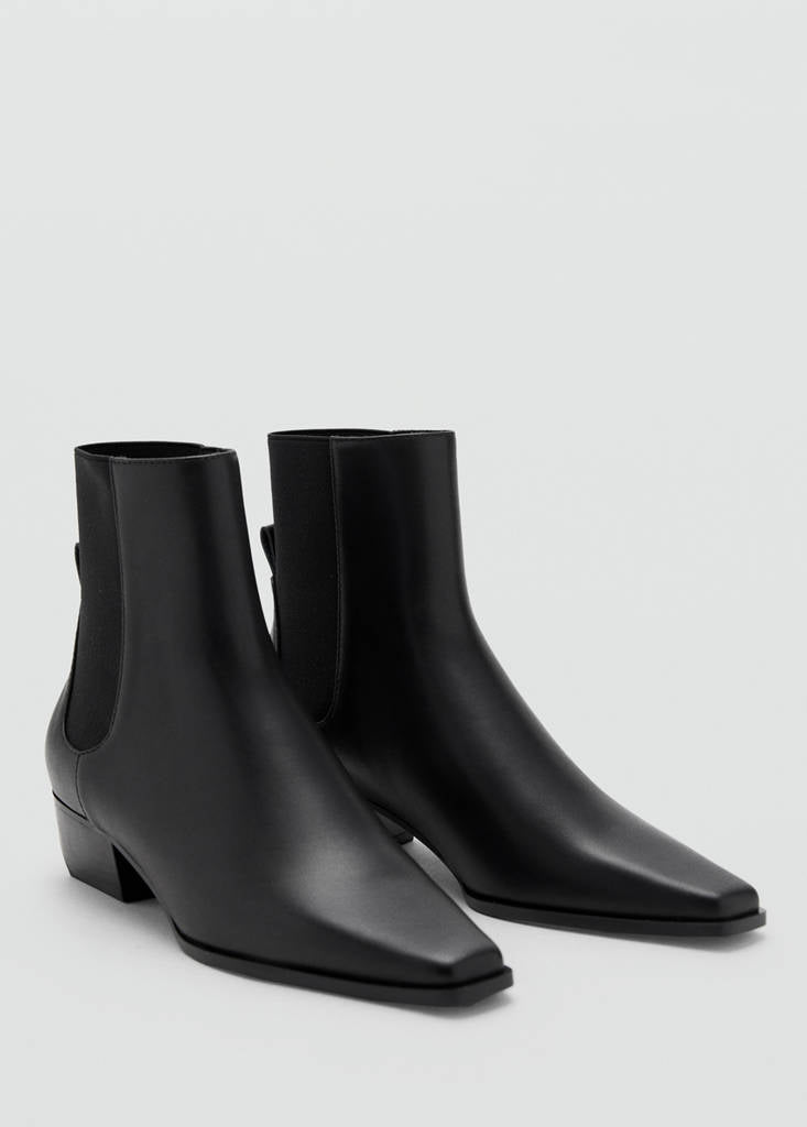 Bottines Cuir À Talon