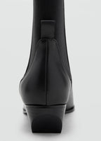 Bottines Cuir À Talon