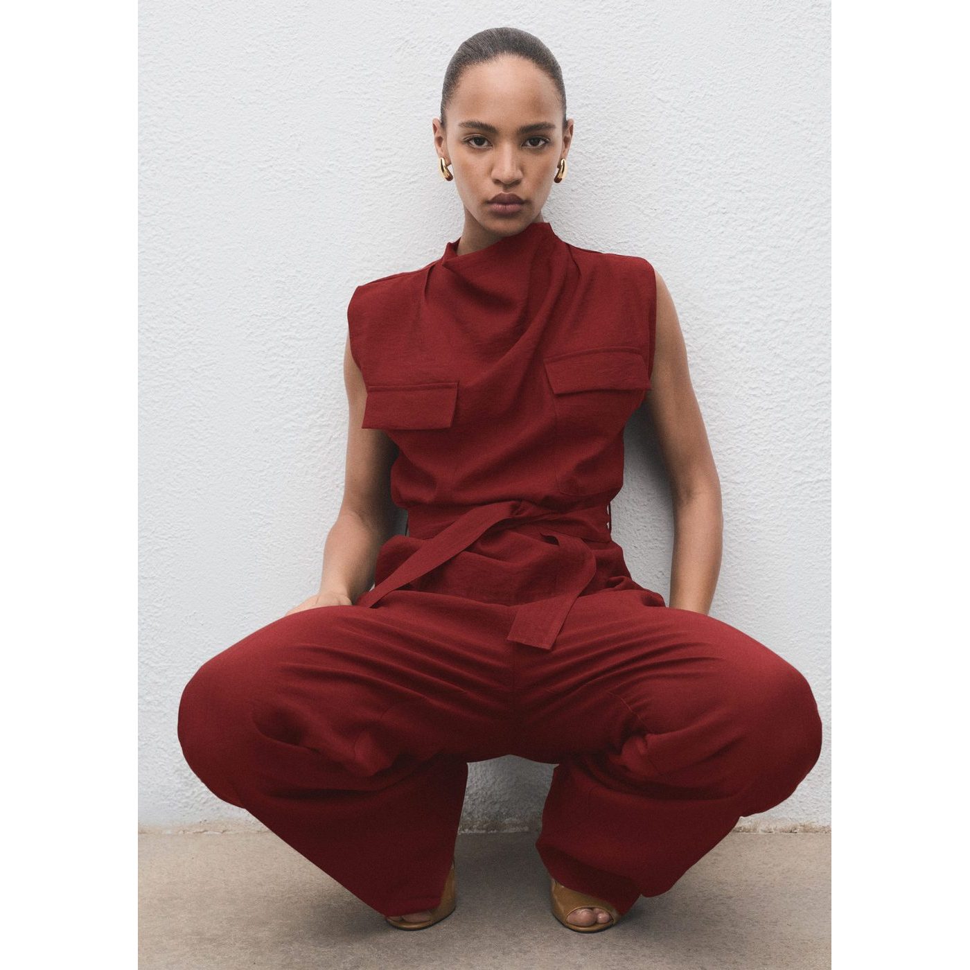 Blouse Angela - Medium Red