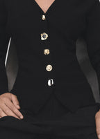 Veste En Maille Boutons Bijoux