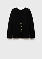 Veste En Maille Boutons Bijoux