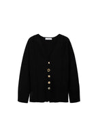Veste En Maille Boutons Bijoux