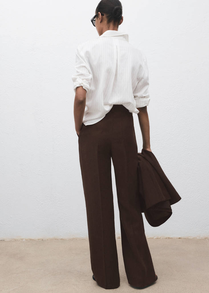 Pantalon Droit Costume Lyocell