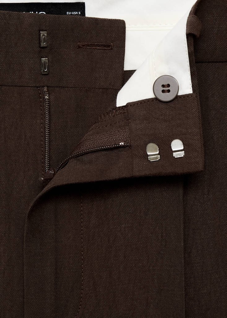 Pantalon Droit Costume Lyocell