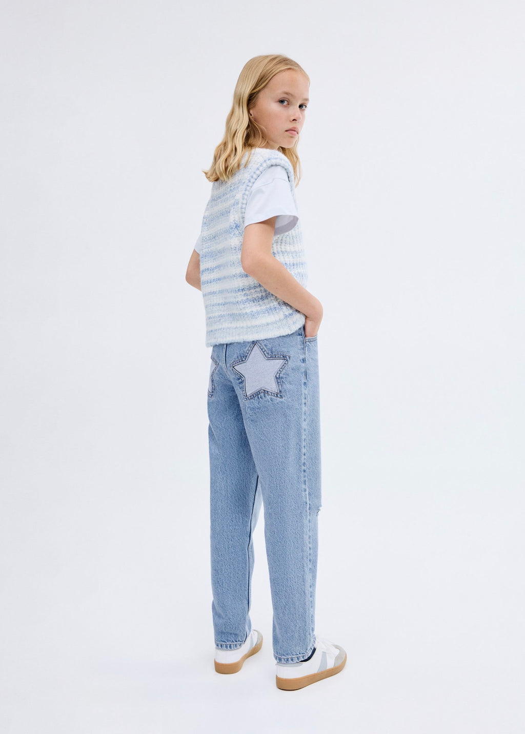 Star Medium Blue Jeans - Girl