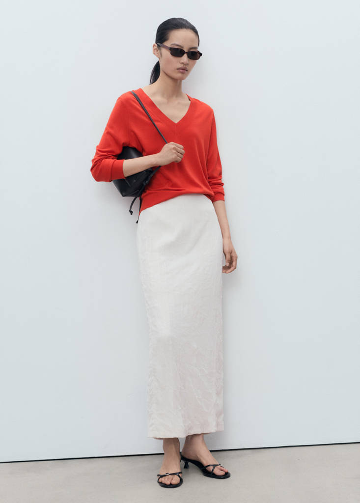 Pull-Over Maille Fine Col V