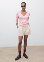 Pull-Over Maille Fine Col V