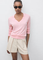 Pull-Over Maille Fine Col V