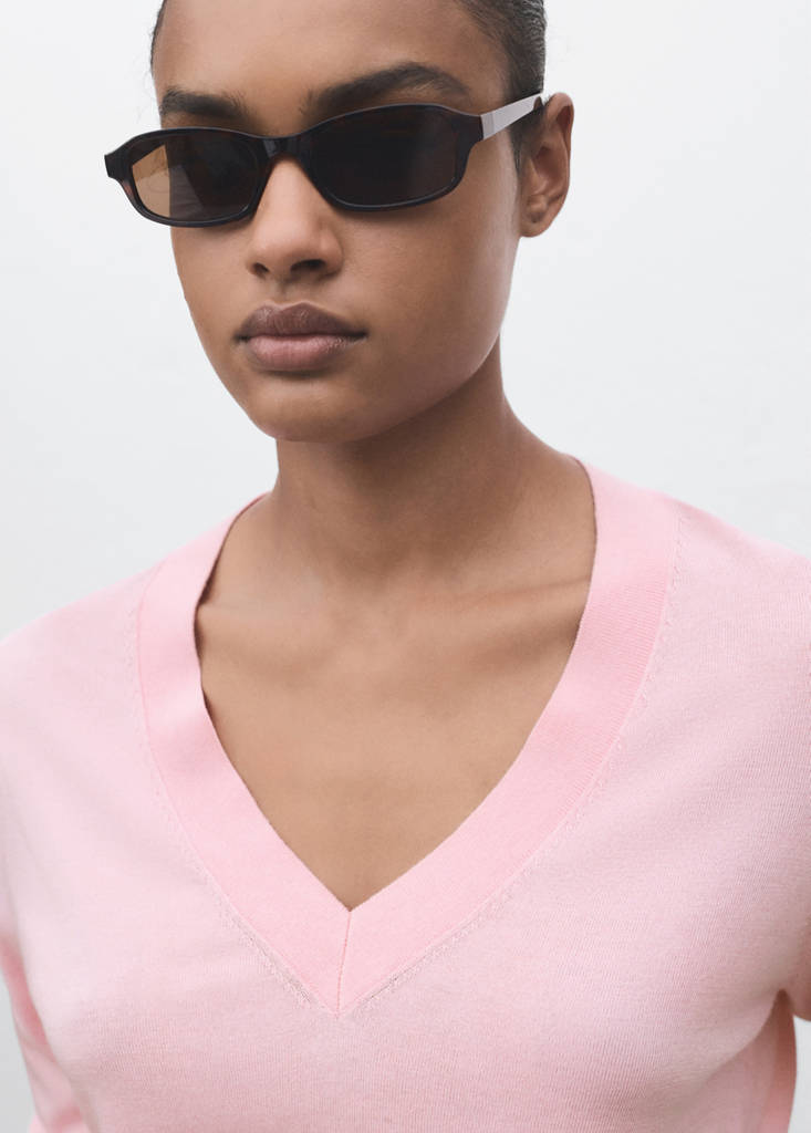 Pull-Over Maille Fine Col V